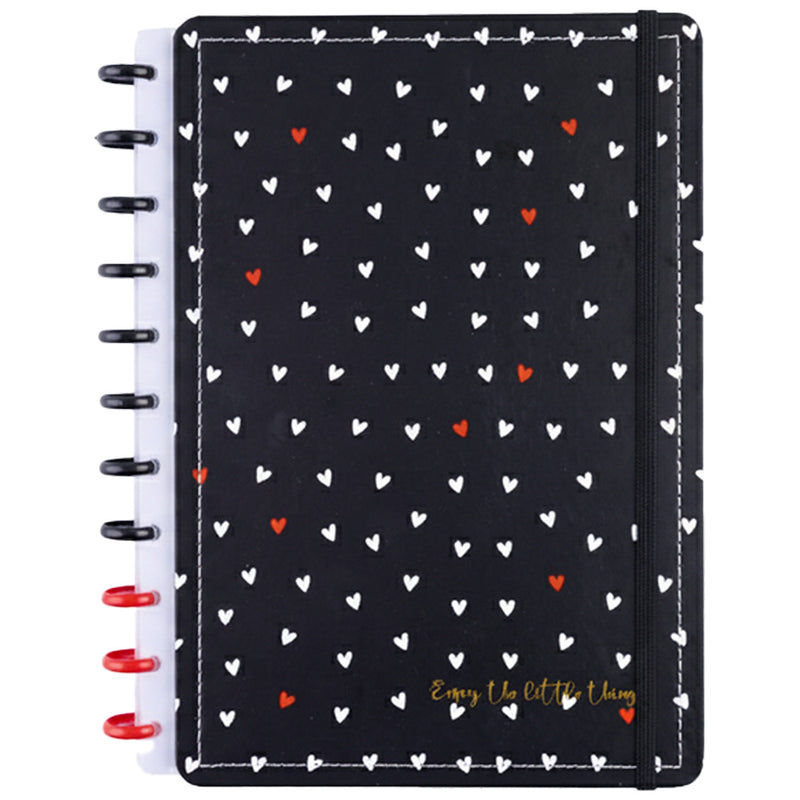 CADERNO DISKO MAGNIFIC CORACOES G