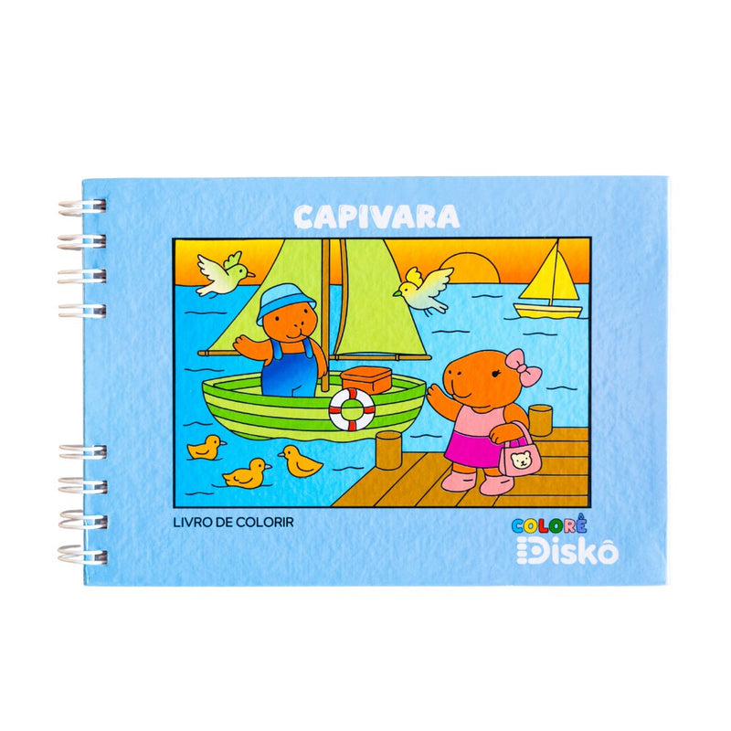 LIVRO COLORIR CAPIVARA WIRE-O