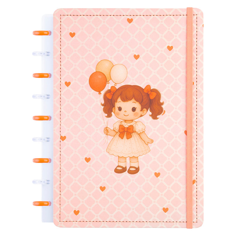 CADERNO DISKÔ DOLL CORACAO  M