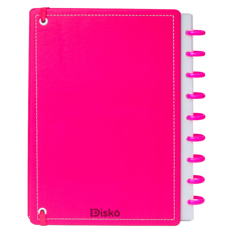 CADERNO DISKÔ PINK M