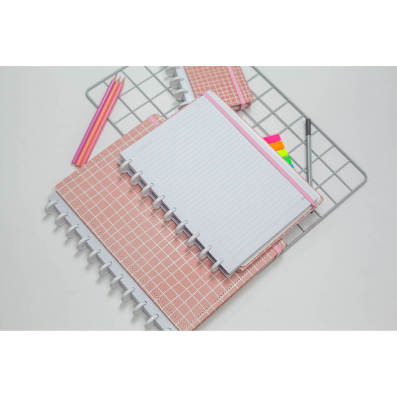 CADERNO DISKÔ QUADRI ROSA G