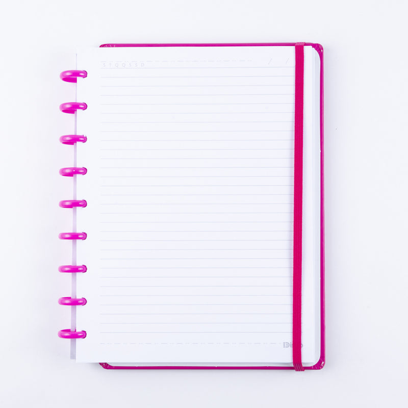 CADERNO DISKÔ PINK M
