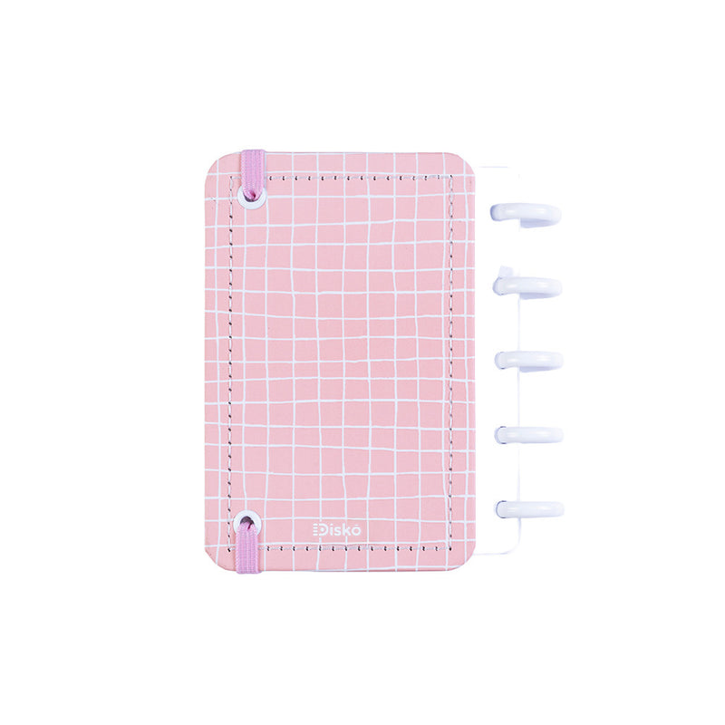 CADERNO DISKÔ QUADRI ROSA POCKET