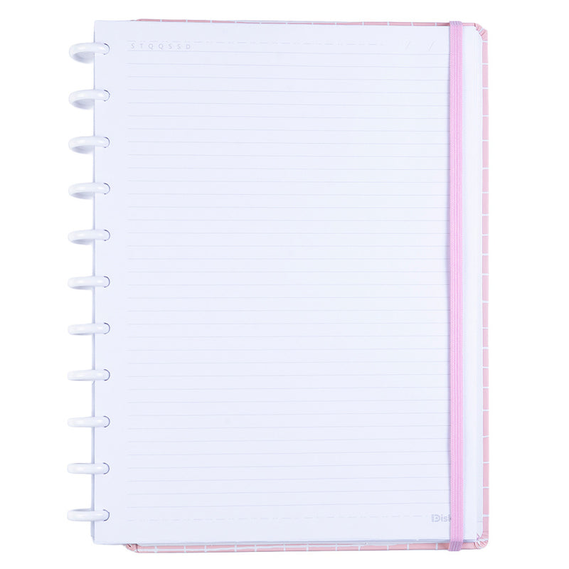 CADERNO DISKÔ QUADRI ROSA G
