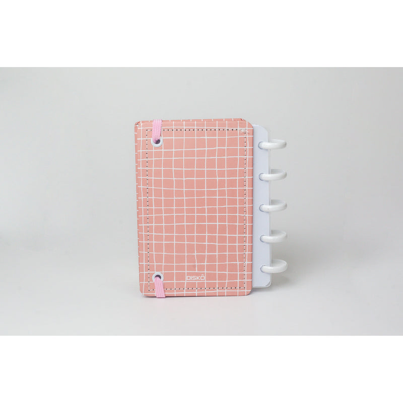 CADERNO DISKÔ QUADRI ROSA POCKET