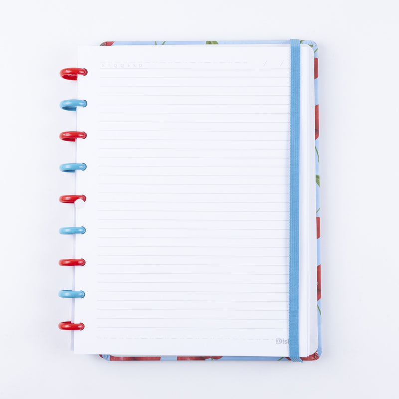 CADERNO DISKÔ AQUARELA CEREJA M