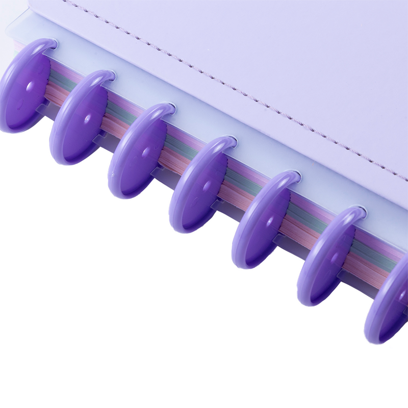 CADERNO UNIVERSITARIO DISKÔ FOUR COLOR LILÁS