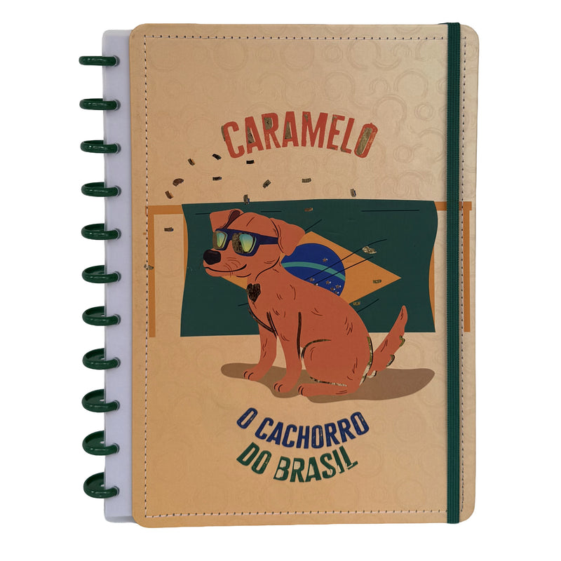 CADERNO DISKÔ CARAMELO BRASIL