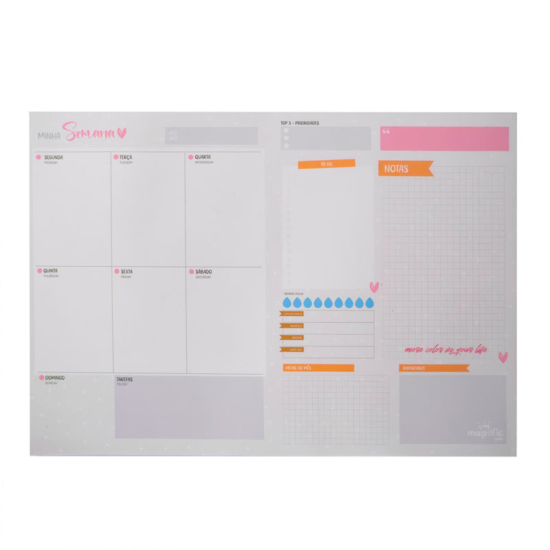 PLANNER  DE MESA - TONS PASTEIS