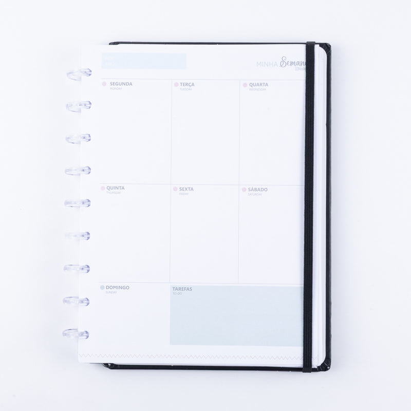 CADERNO PLANNER DISKÔ QUADRI BLACK M