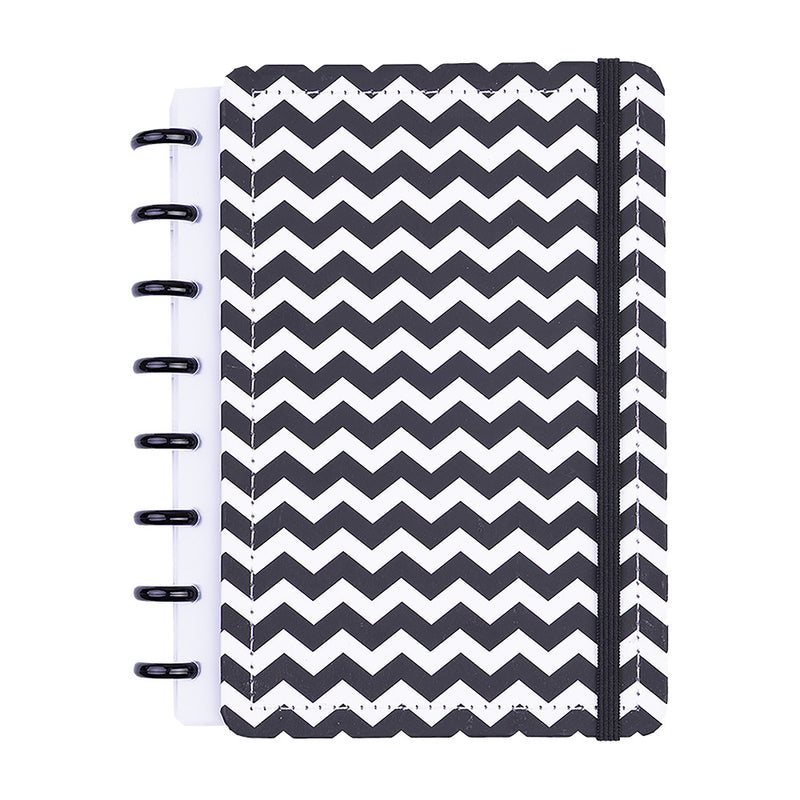 CADERNO DISKÔ CHEVRON NEGRO P