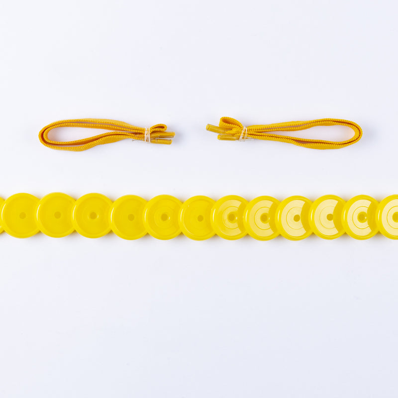 KIT 13 DISCOS + ELASTICO AMARELO CLASSICO 24MM