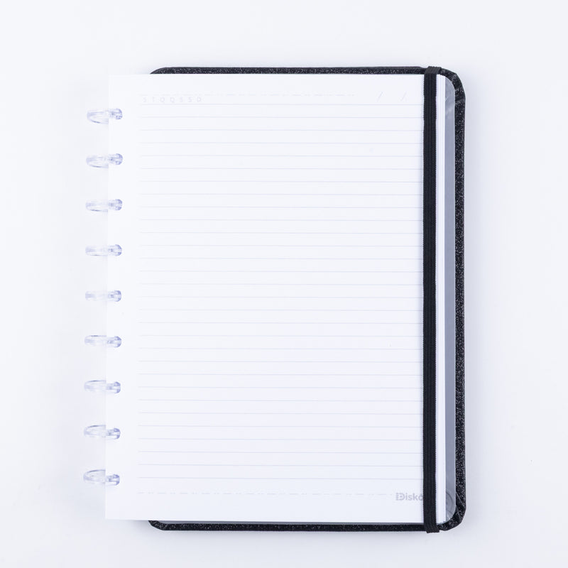 CADERNO DISKÔ SHINE PRETO M