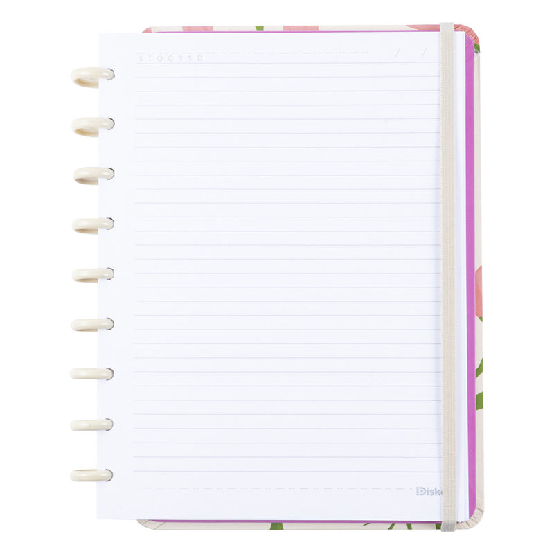 CADERNO DISKÔ TULIPA M