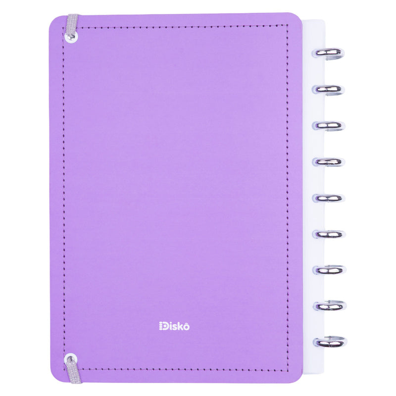 CADERNO DISKÔ LISTRAL LILAS M