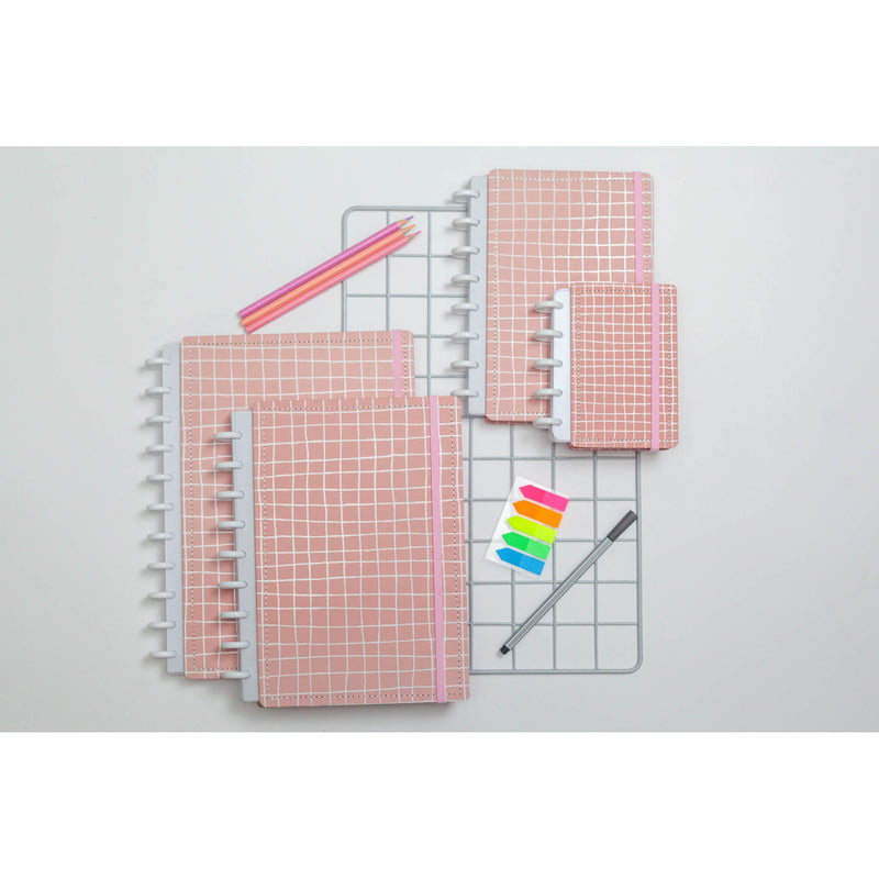 CADERNO DISKÔ QUADRI ROSA G