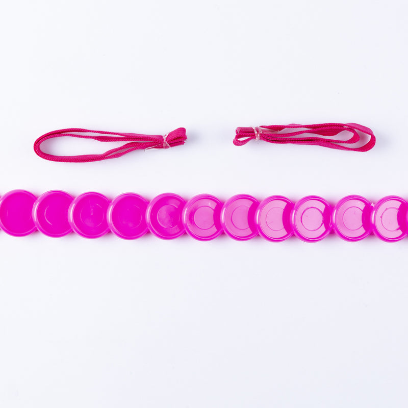 KIT 13 DISCOS + ELASTICO PINK 24MM