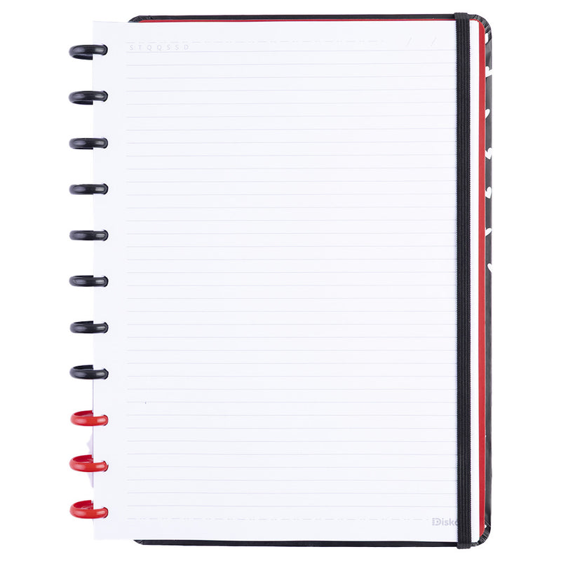 CADERNO DISKO MAGNIFIC CORACOES G