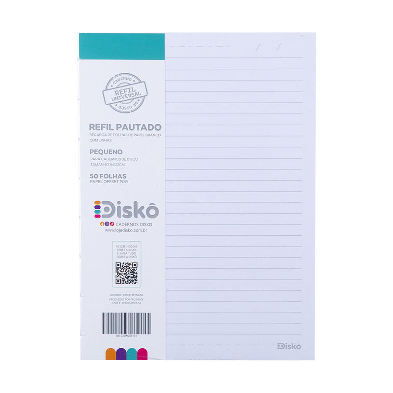 REFIL DISKÔ 50 FLS PAUTADAS P