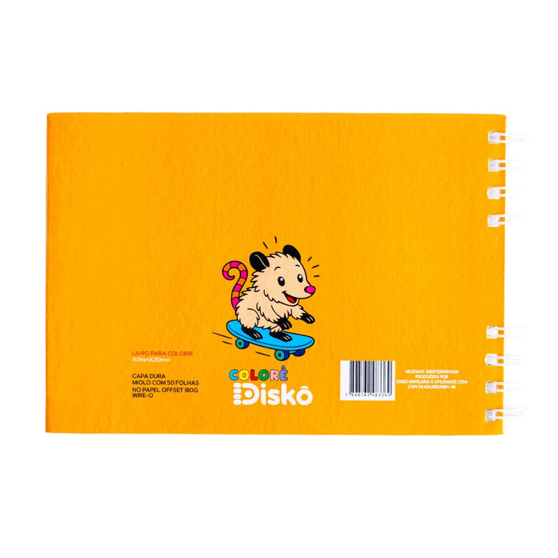 LIVRO COLORIR SARUE WIRE-O