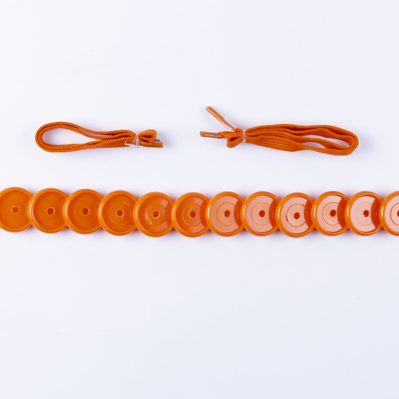 KIT 13 DISCOS + ELASTICO LARANJA 24MM