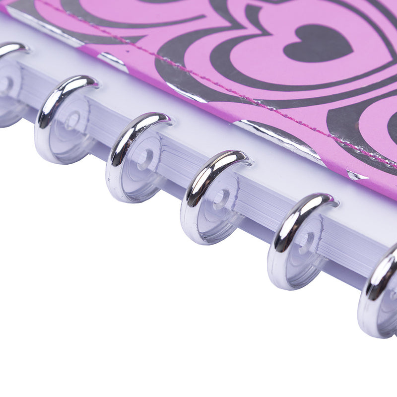 CADERNO DISKÔ MIL CORACOES ROSA G