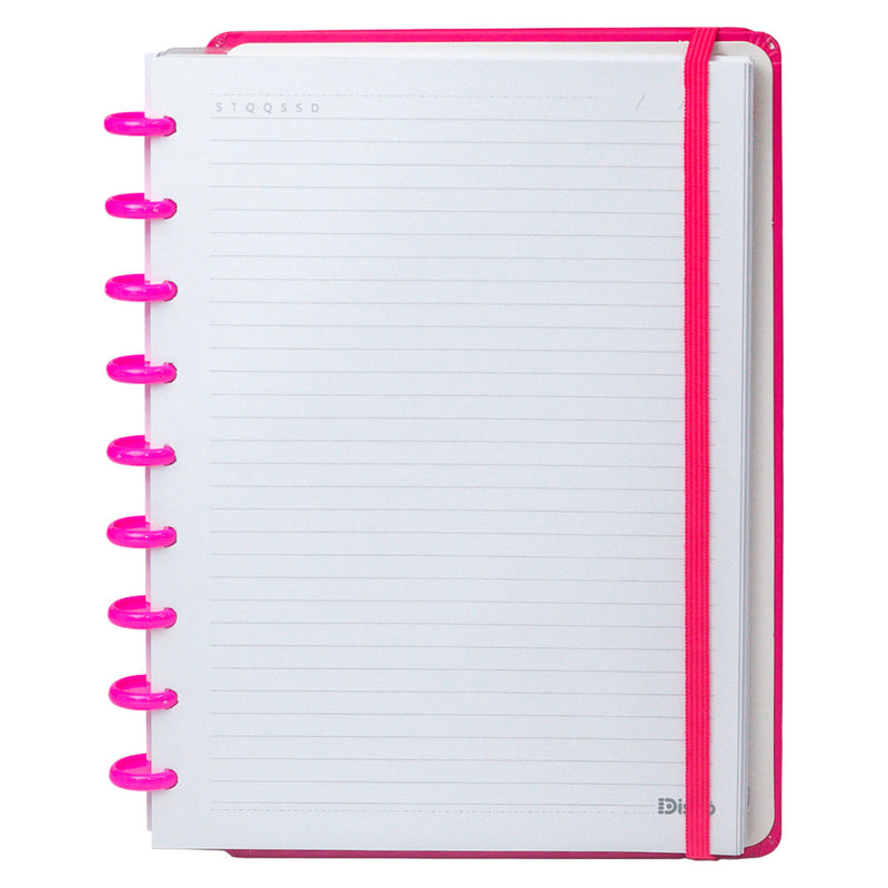 CADERNO DISKÔ PINK M