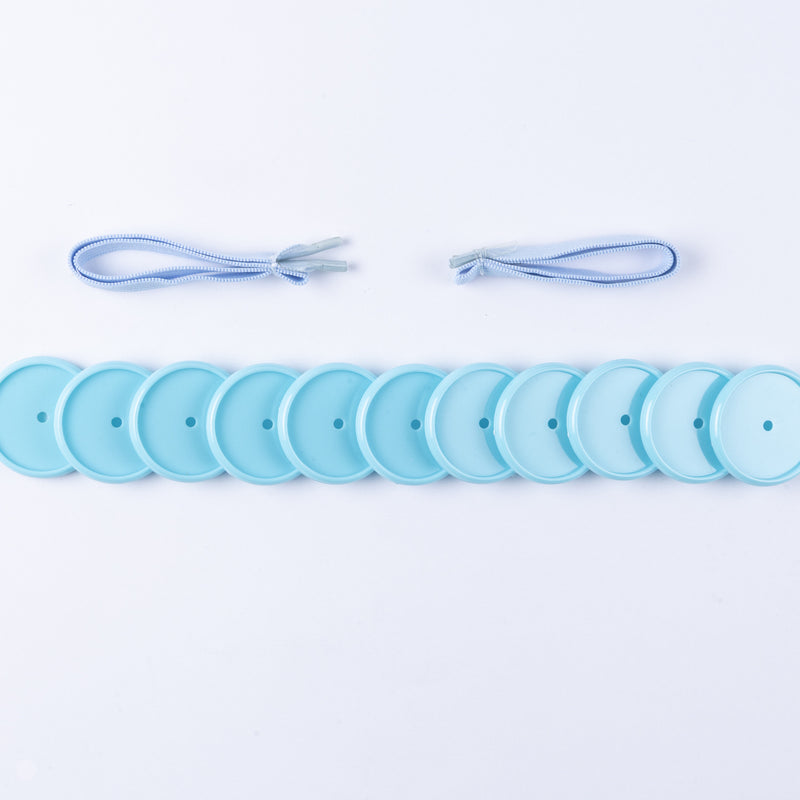 KIT 11 DISCOS + ELASTICO AZUL PISCINA 35MM