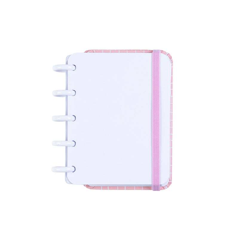 CADERNO DISKÔ QUADRI ROSA POCKET
