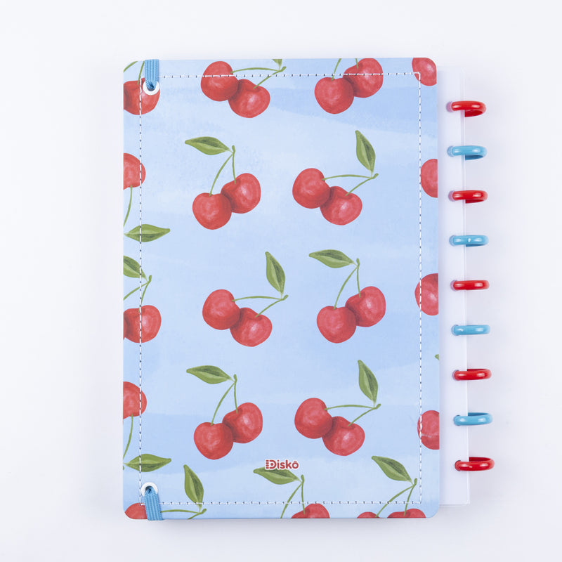CADERNO DISKÔ AQUARELA CEREJA M