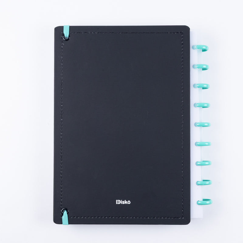 CADERNO PLANNER DISKÔ BLACK ACQUA M