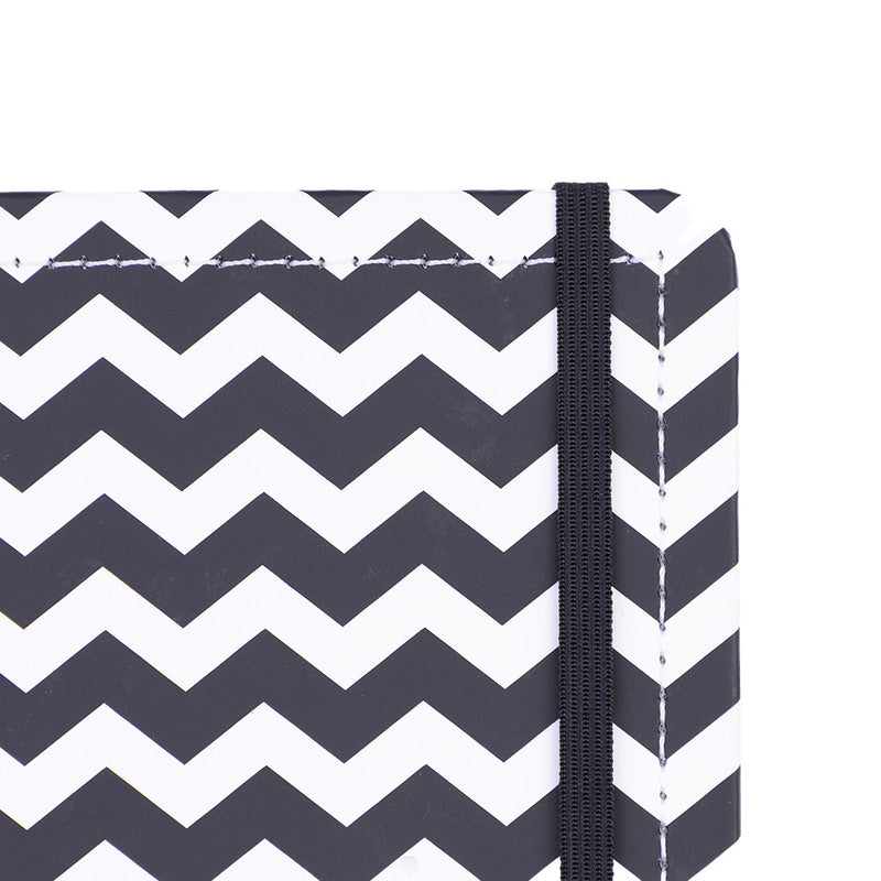 CADERNO DISKÔ CHEVRON NEGRO M