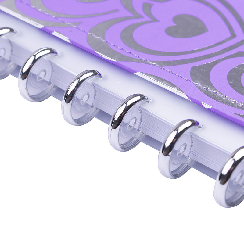 CADERNO DISKÔ MIL CORACOES ROXO G