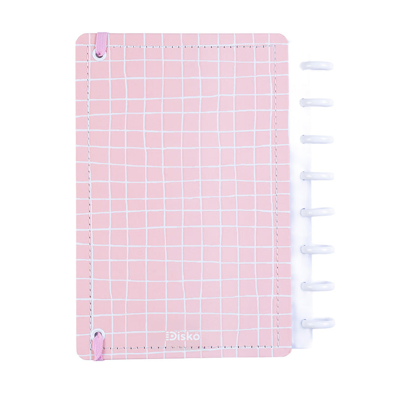 CADERNO DISKÔ QUADRI ROSA P