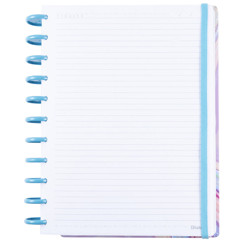 CADERNO UNIVERSITARIO DISKO ALGODAO DOCE